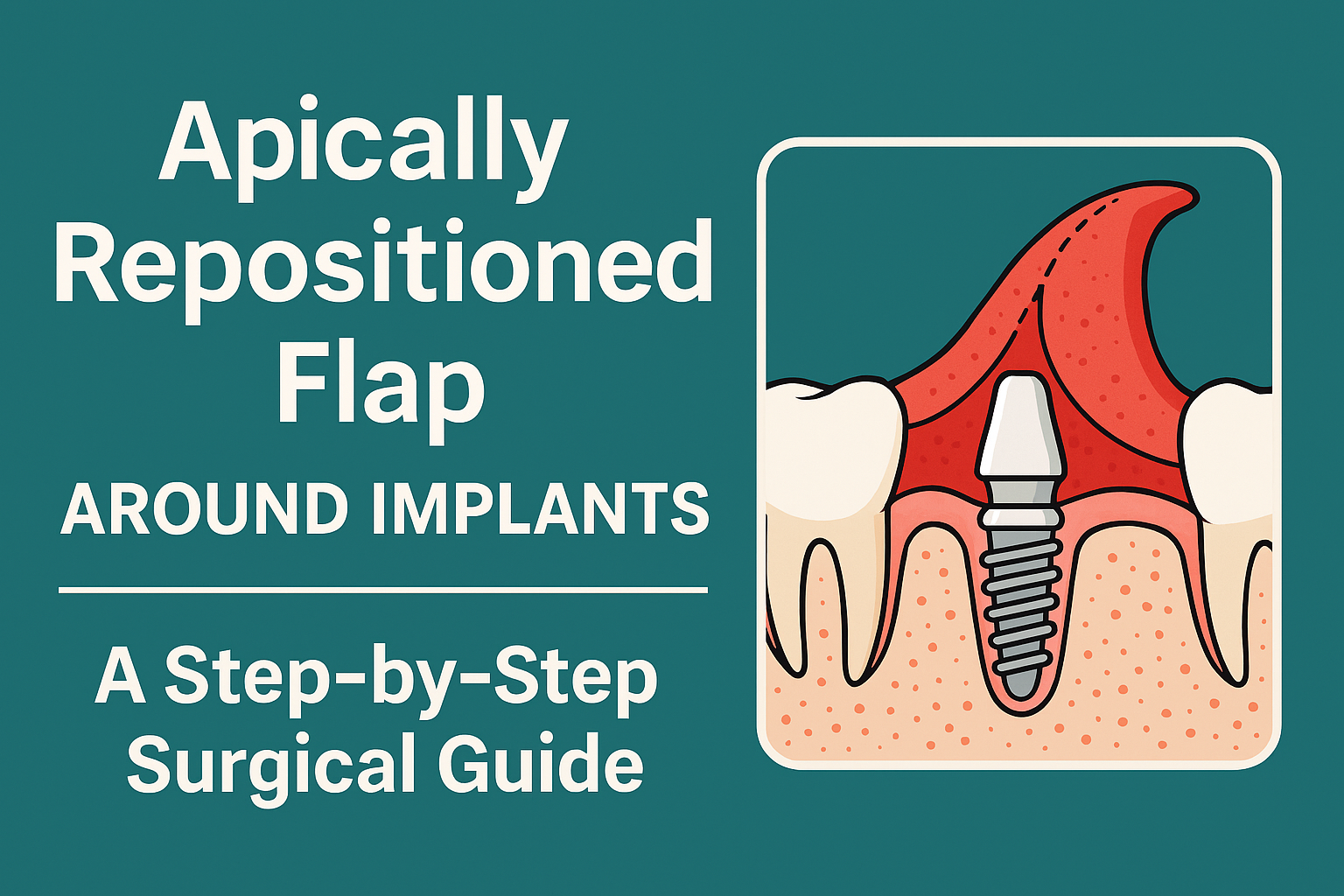 Apically Repositioned Flap Around Implants