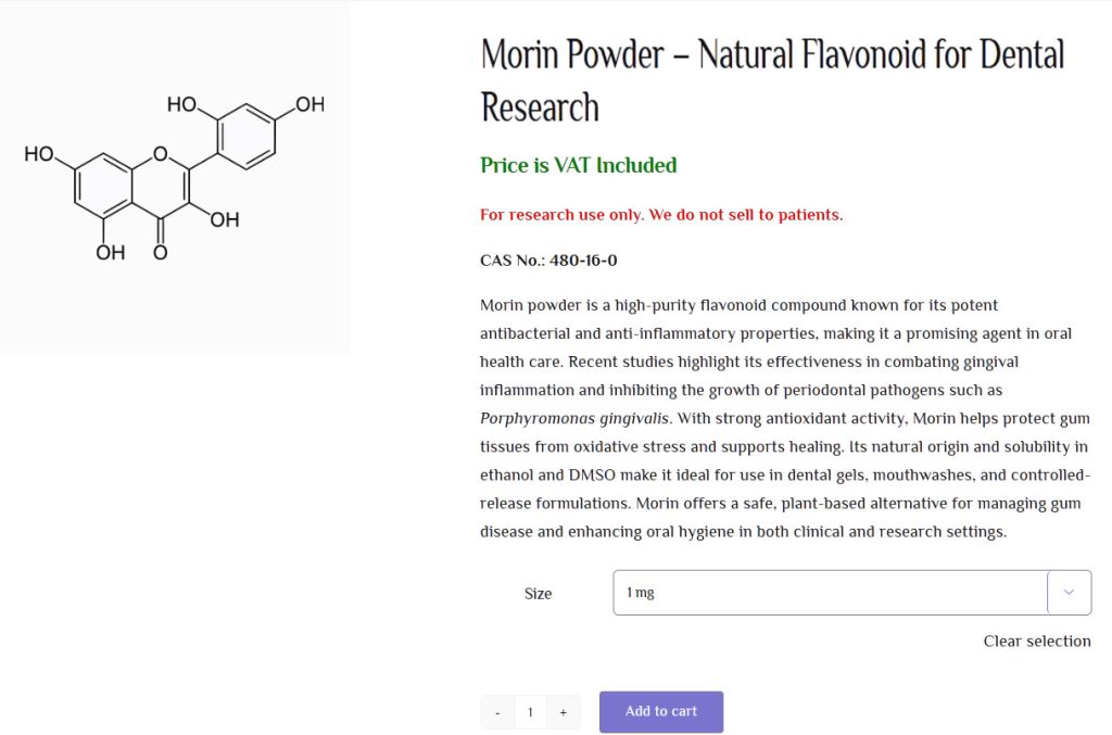 Buy Morin Powder for Research Purposes