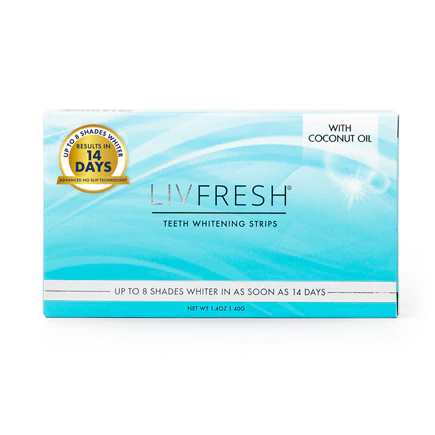 LIVFRESH TEETH WHITENING STRIPS