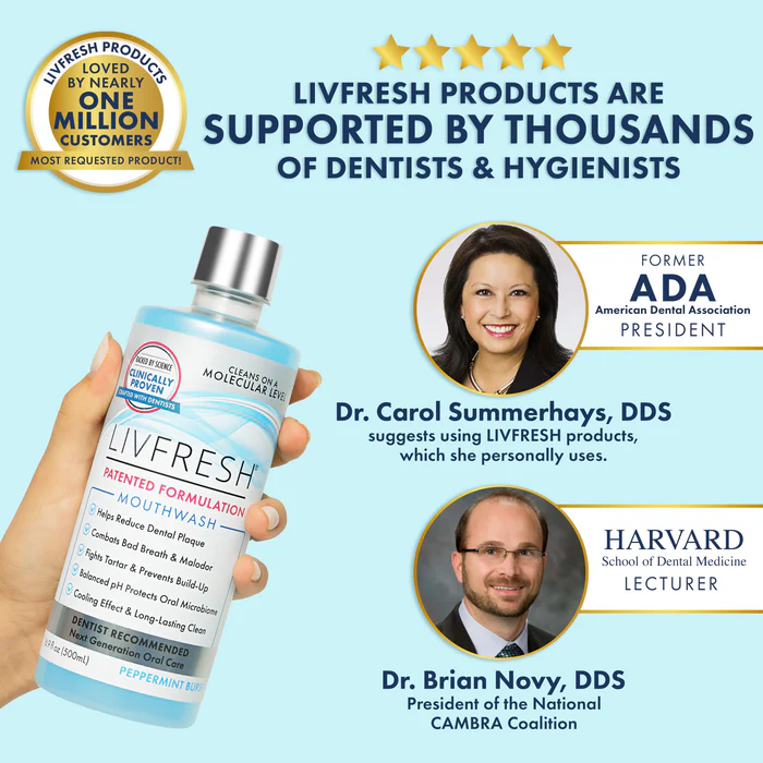LIVFRESH Mouthwash Buy 2 Get 1 Free