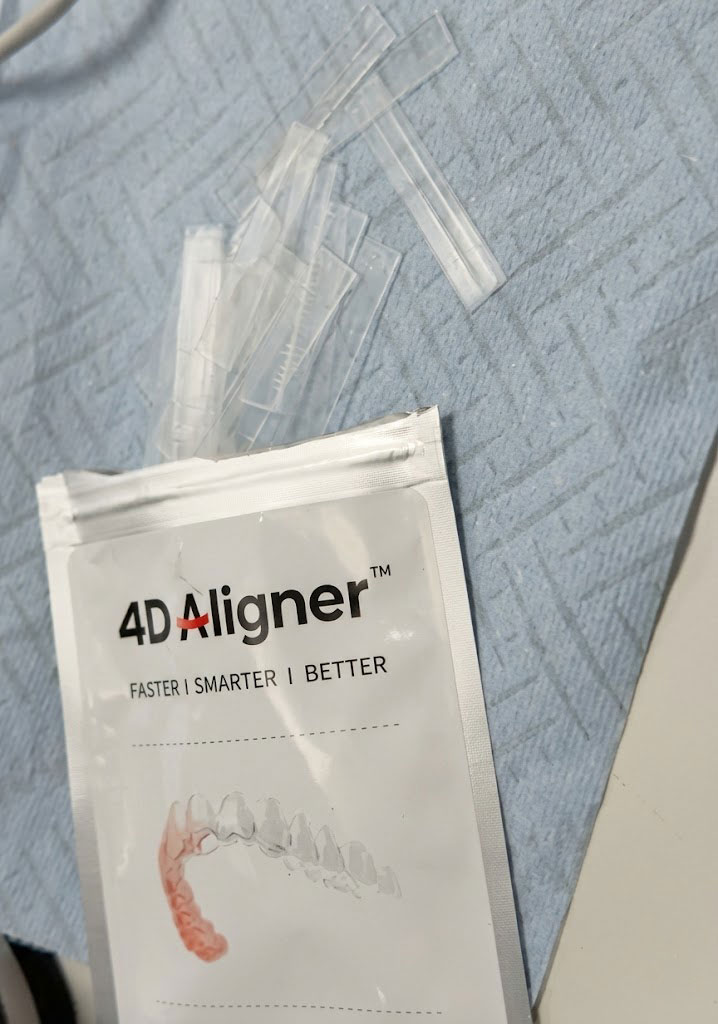 Direct printed aligner samples - Rectangular 4D aligner samples for research purposes